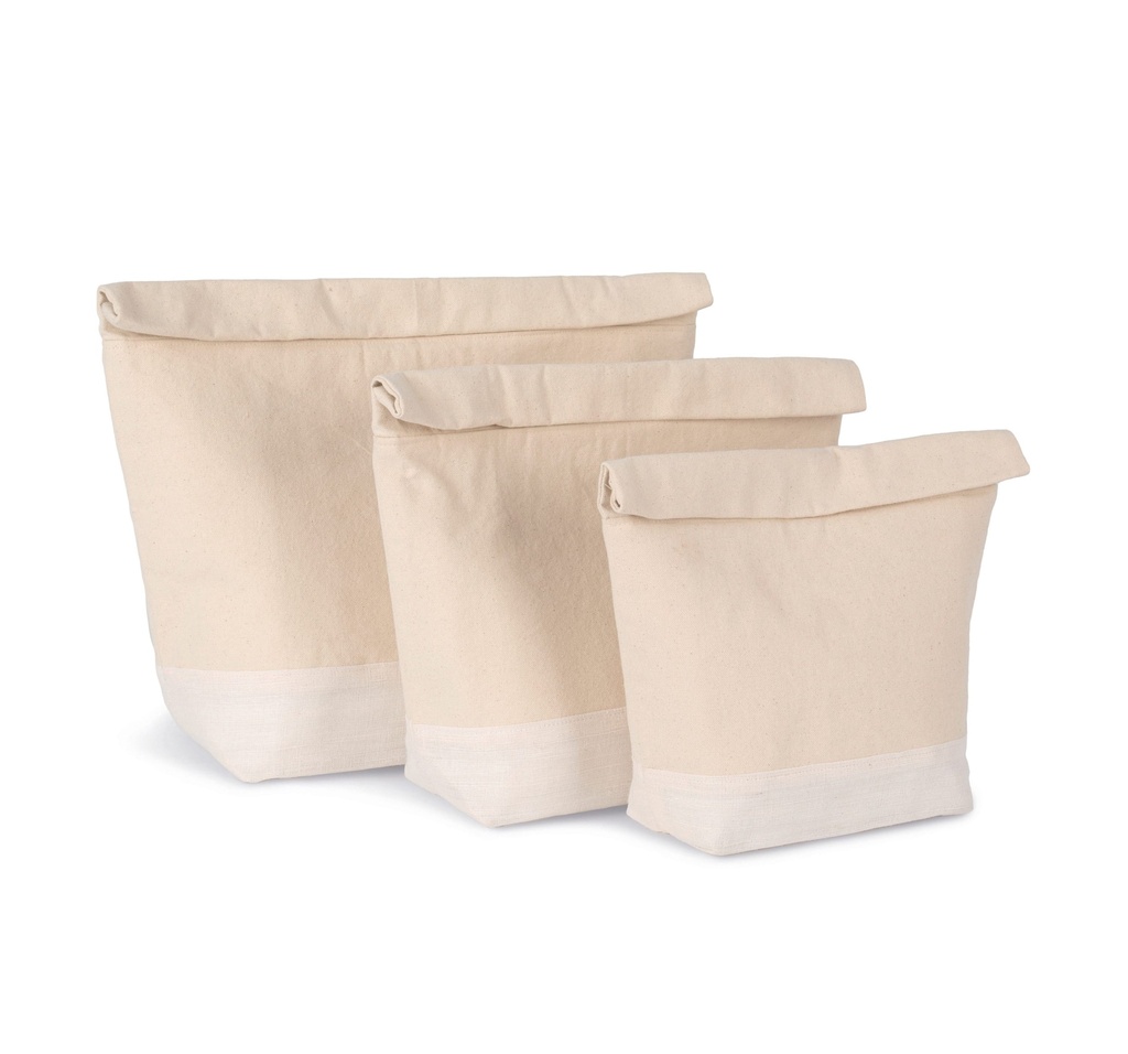 [KI0376-Natural_White-S] KI0376 - Sac isotherme avec fermeture à enroulement  - Natural_White (S)