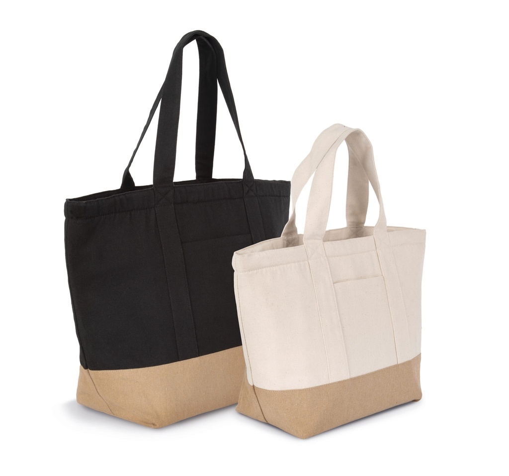 [KI0378-Ecume_Hemp-S] KI0378 - Sac shopping isotherme recyclé - Ecume_Hemp (S)