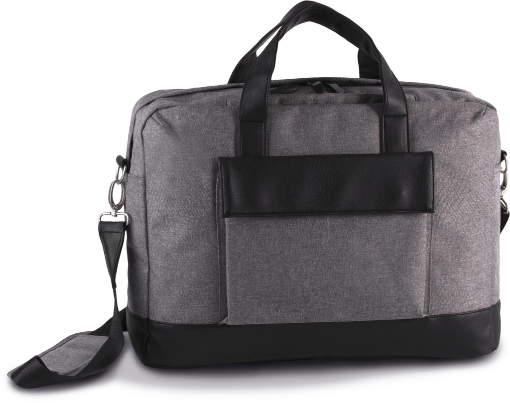 [KI0429-GraphiteGreyHeather-OneSize] KI0429 - Sac porte-ordinateur businessman - GraphiteGreyHeather
