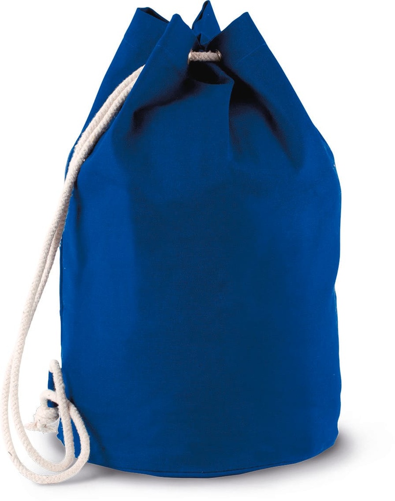 [KI0629-Black-OneSize] KI0629 - Sac marin en coton avec cordon - Black