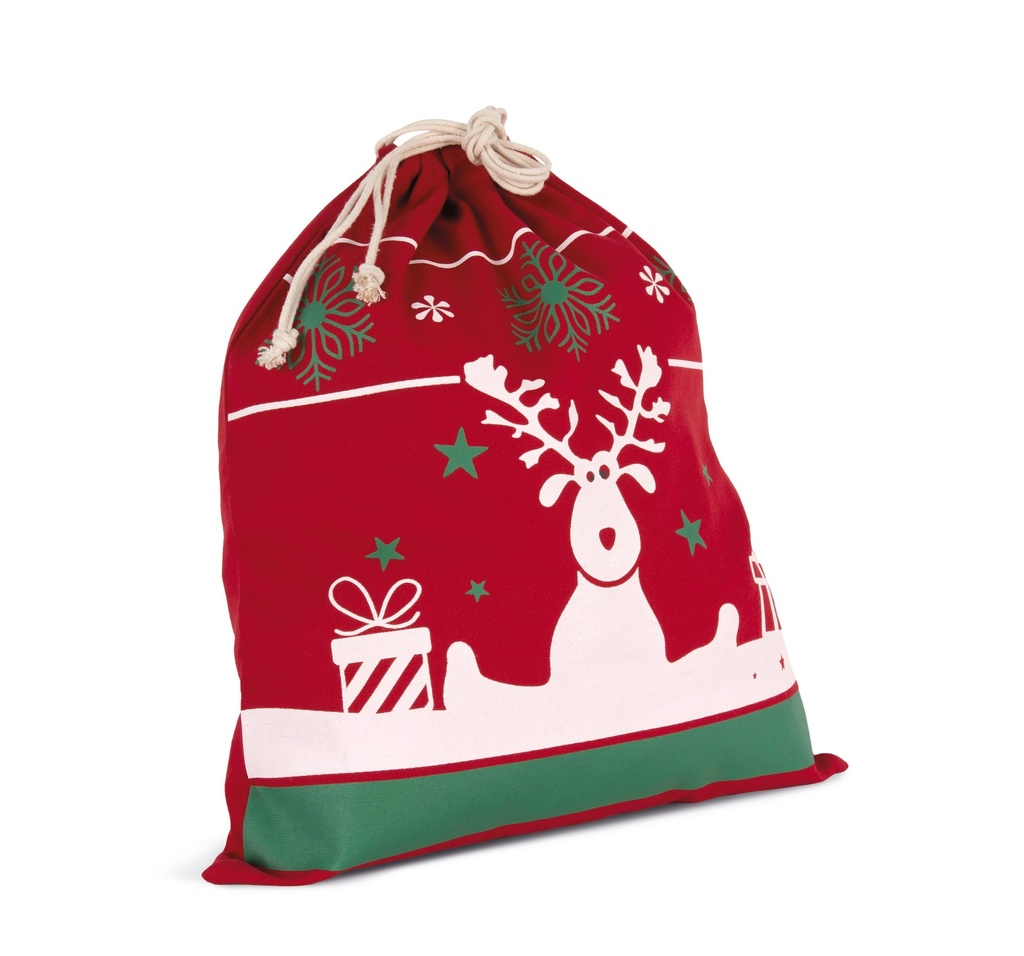 [KI0735-NightNavy-OneSize] KI0735 - Sac avec cordon motifs de Noël - NightNavy