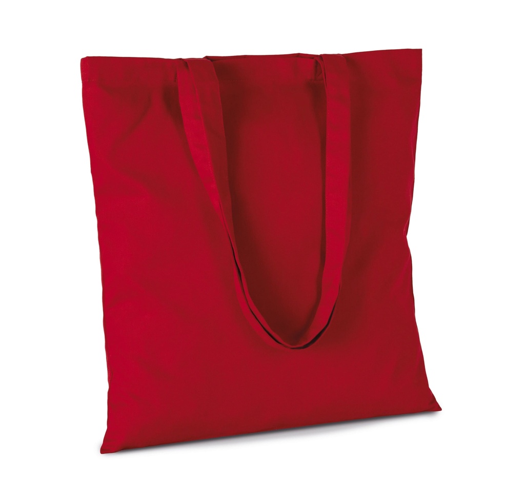 [KI0741-DarkGrey-OneSize] KI0741 - Sac de shopping en polycoton - DarkGrey