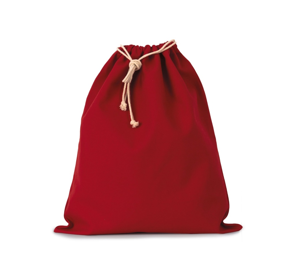 [KI0747-CherryRed-S] KI0747 - Sac coton à cordon - CherryRed (S)