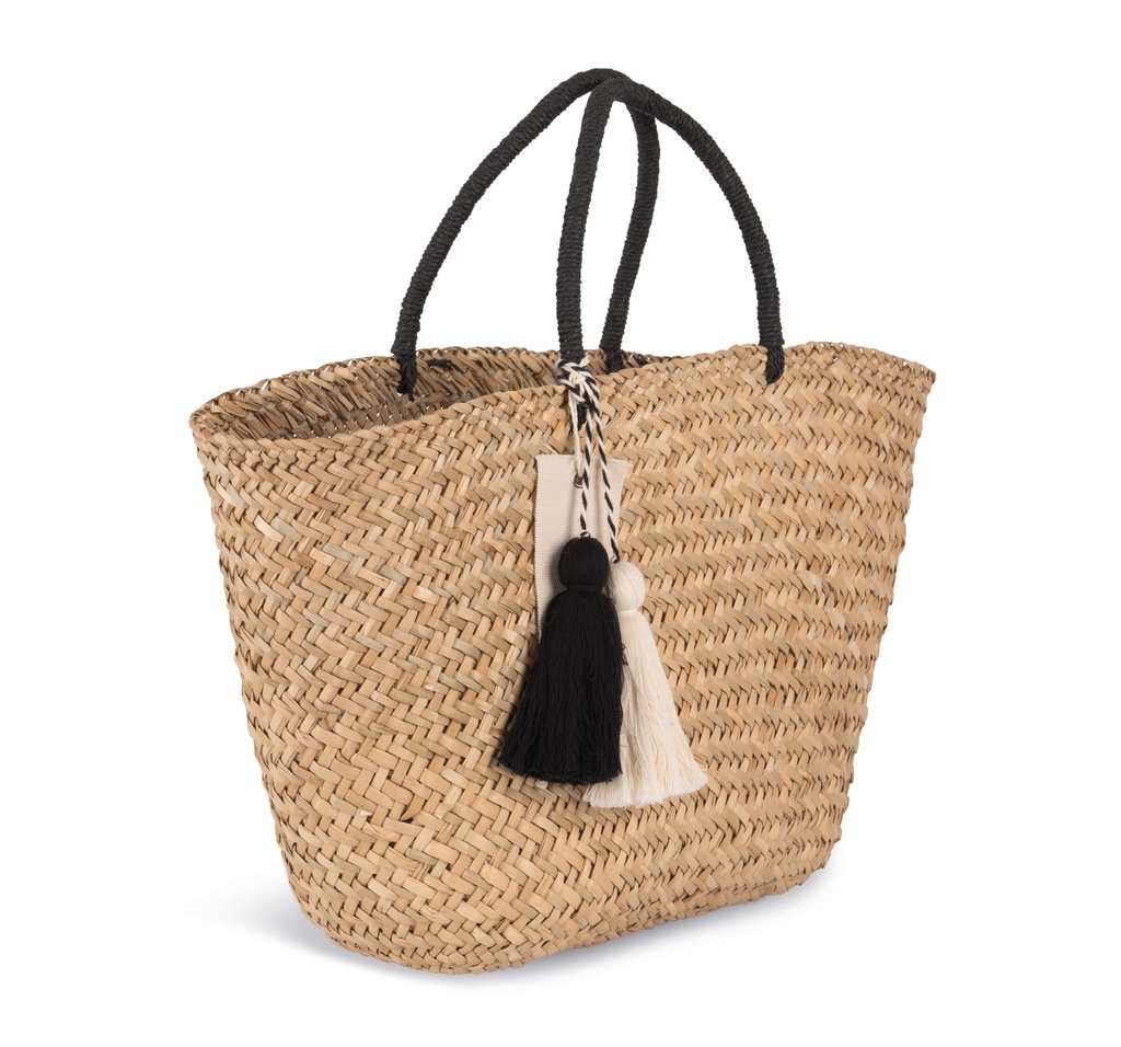 KI5225 - Panier shopping en paille - Straw