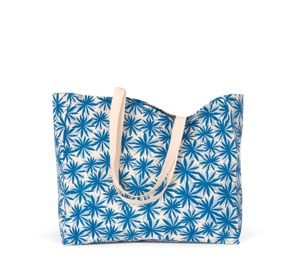 [KINS112-Greenleaves_Natural-OneSize] KINS112 - Sac shopping écoresponsable - Greenleaves_Natural