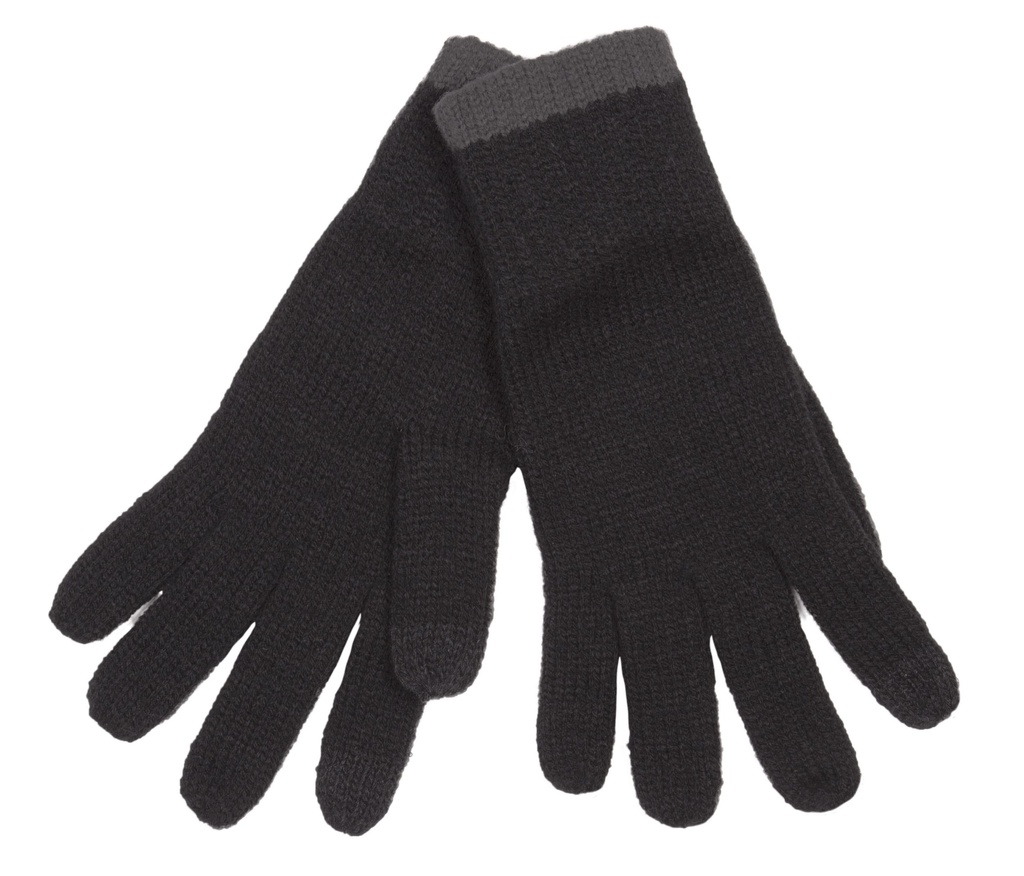 [KP425-Black_DarkGrey-S/M] KP425 - Gants compatibles écran tactile - Black_DarkGrey (S/M)