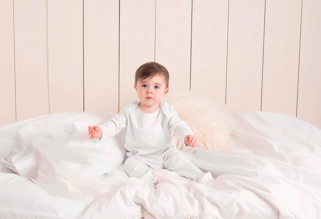 LW053 - Pyjama Bébé - PaleBlue_White
