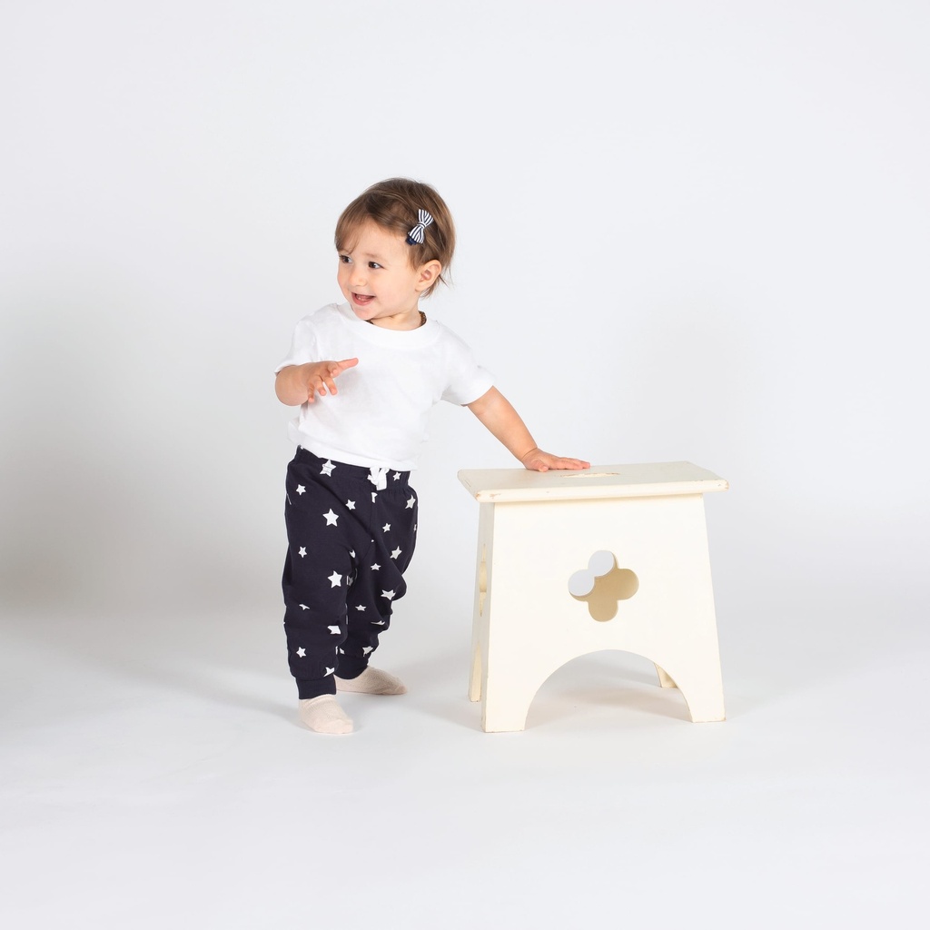 [LW085-Navy_White-3/4ans] LW085 - Pantalon de pyjama - Navy_White (3/4 ans)
