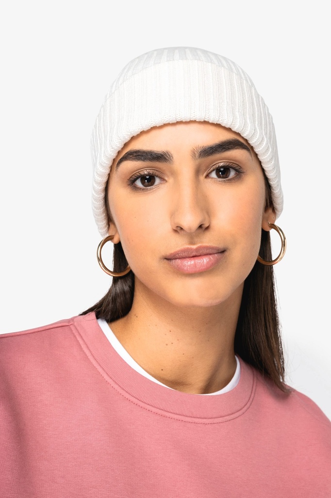 [NS014-Ivory-OneSize] NS014 - Bonnet écoresponsable unisexe - Ivory