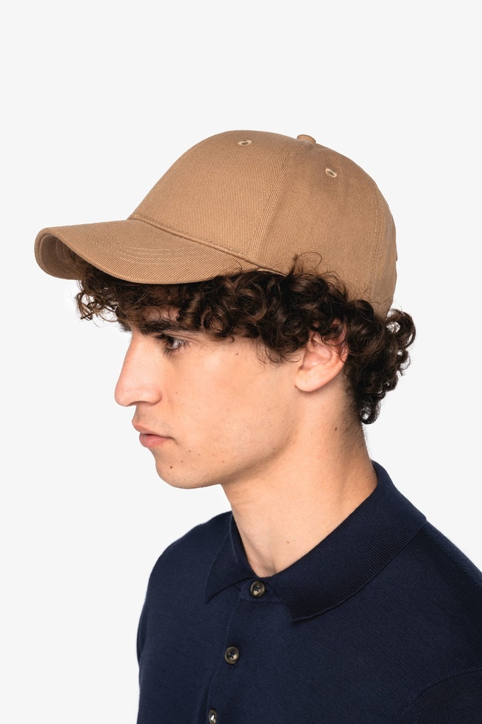 [NS038-Black-OneSize] NS038 - Casquette écoresponsable 6 panneaux unisexe - Black