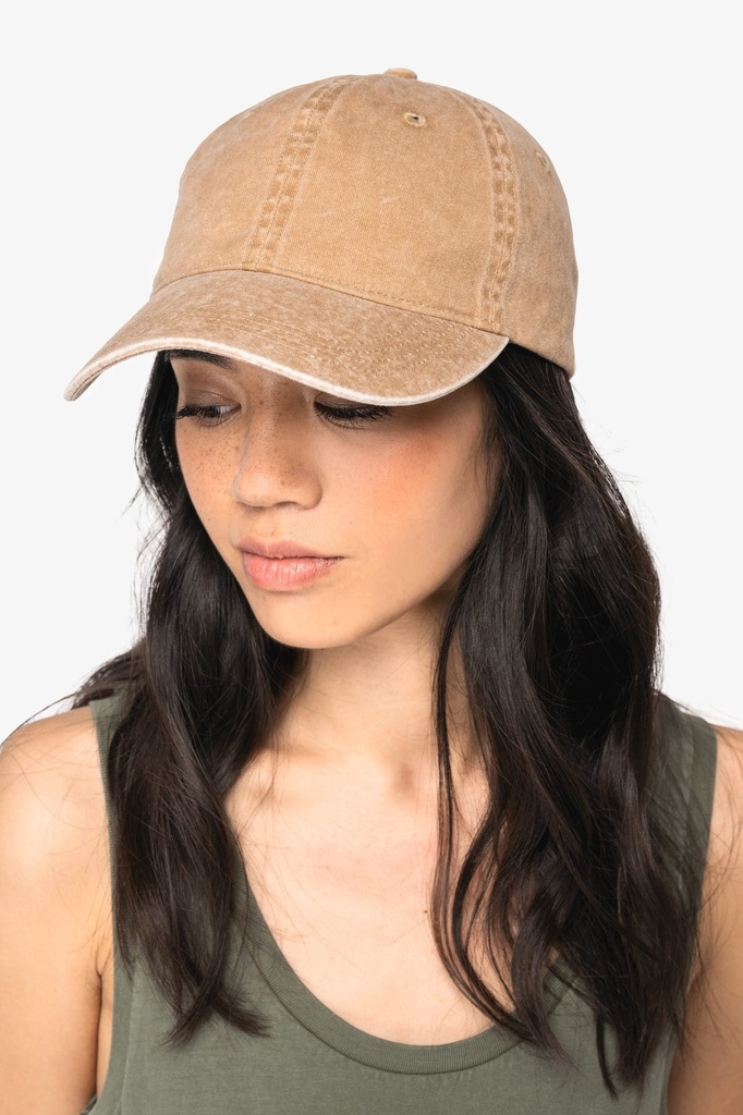 [NS040-WashedAmazonGreen-OneSize] NS040 - Casquette écoresponsable délavée unisexe - WashedAmazonGreen