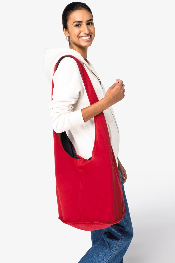 [NS107-AlmondGreen-OneSize] NS107 - Sac bandoulière en molleton - AlmondGreen