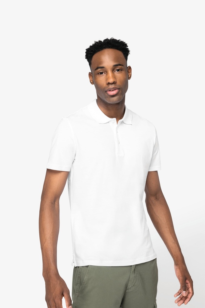 [NS200-White-S] NS200 - Polo écoresponsable homme - White (S)