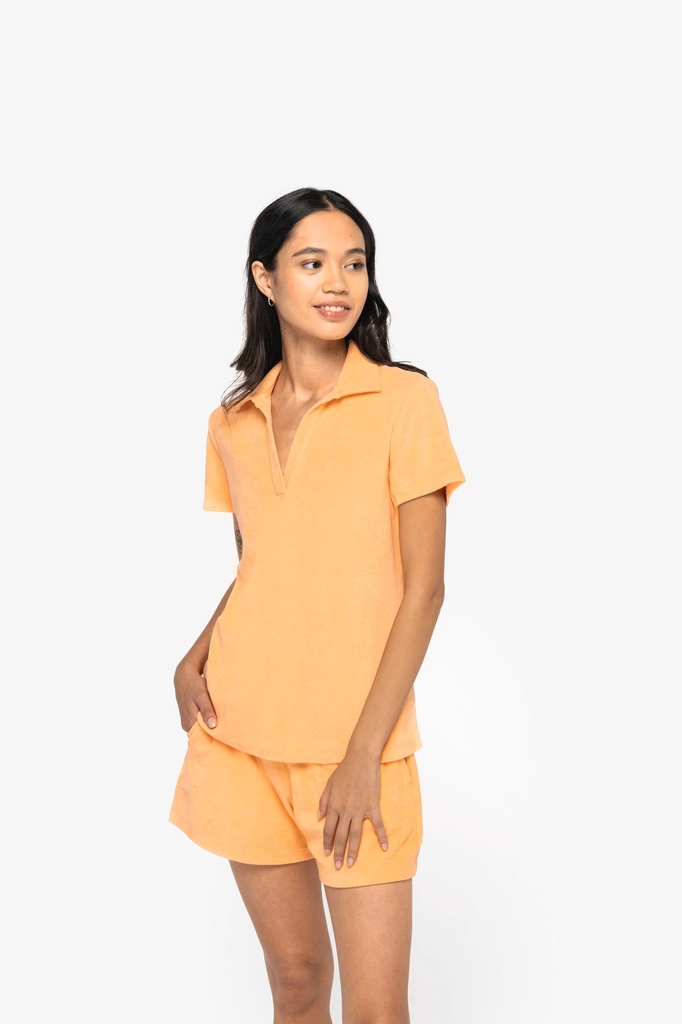 [NS228-NavyBlue-XS] NS228 - Polo écoresponsable en éponge femme - NavyBlue (XS)