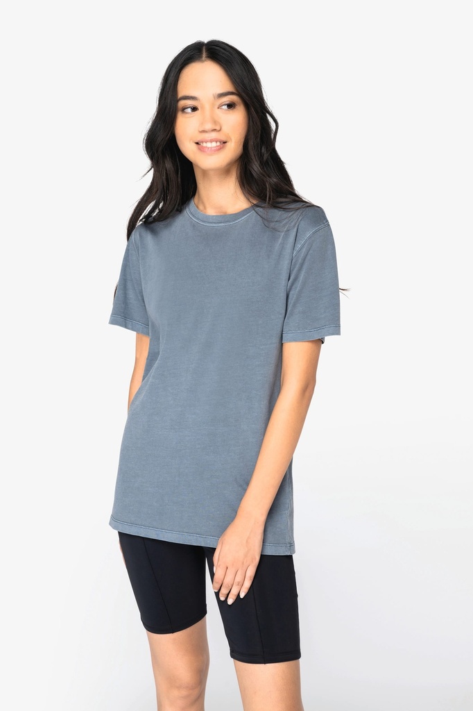 [NS317-WashedCoalGrey-XS] NS317 - T-shirt écoresponsable délavé femme  - WashedCoalGrey (XS)