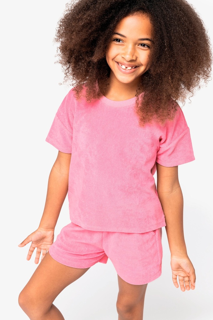 [NS319-Parma-10/12ans] NS319 - T-shirt écoresponsable en éponge fille  - Parma (10/12 ans)