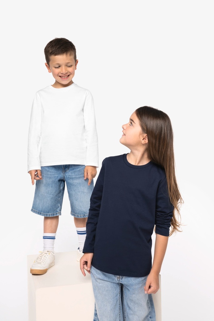 [NS346-JadeGreen-12/14ans] NS346 - T-shirt écoresponsable manches longues enfant - JadeGreen (12/14 ANS)