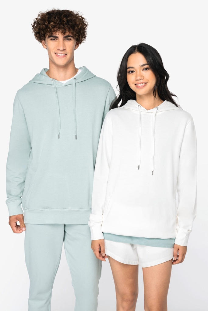 [NS416-Washedblack-2XS] NS416 - Sweat-shirt écoresponsable à capuche French Terry unisexe  - Washedblack (2XS)