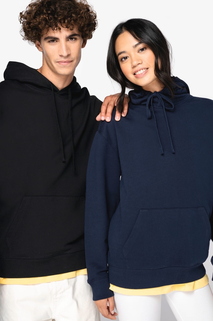 [NS431-Ivory-2XS] NS431 - Sweat-shirt écoresponsable à capuche  à épaules tombantes French Terry unisexe  - Ivory (2XS)