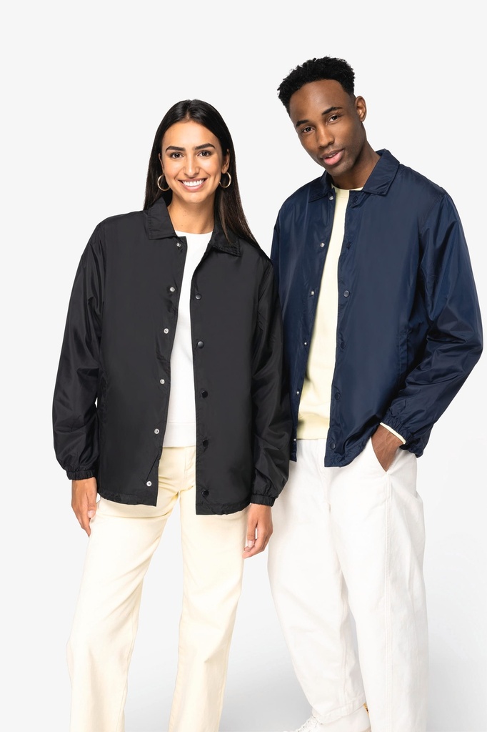 [NS601-Black-XS] NS601 - Veste écoresponsable coupe-vent unisexe - Black (XS)