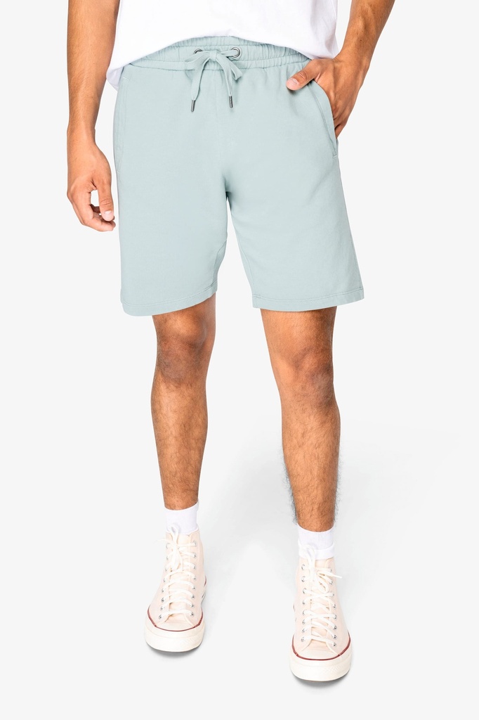 [NS716-Washedblack-S] NS716 - Short écoresponsable French Terry homme  - Washedblack (S)