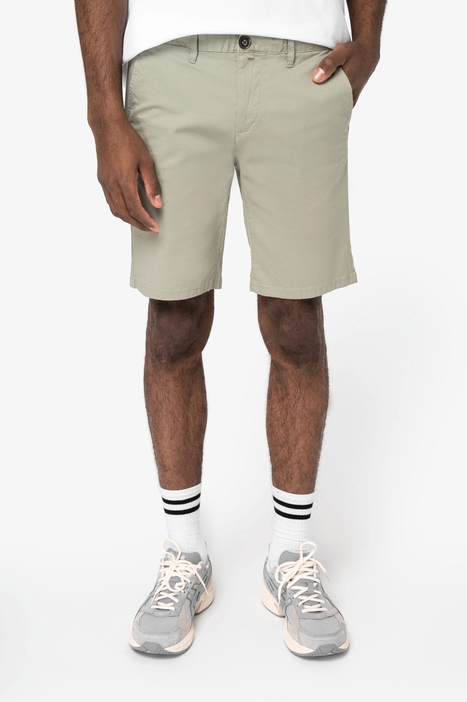 [NS738-CoolBlue-44FR] NS738 - Bermuda chino écoresponsable homme - CoolBlue (44FR)