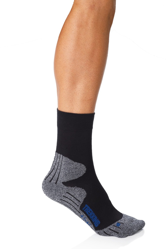 [PA038-Black_Grey-35/38] PA038 - Chaussettes de sport trekking unisexe - Black_Grey (35/38)