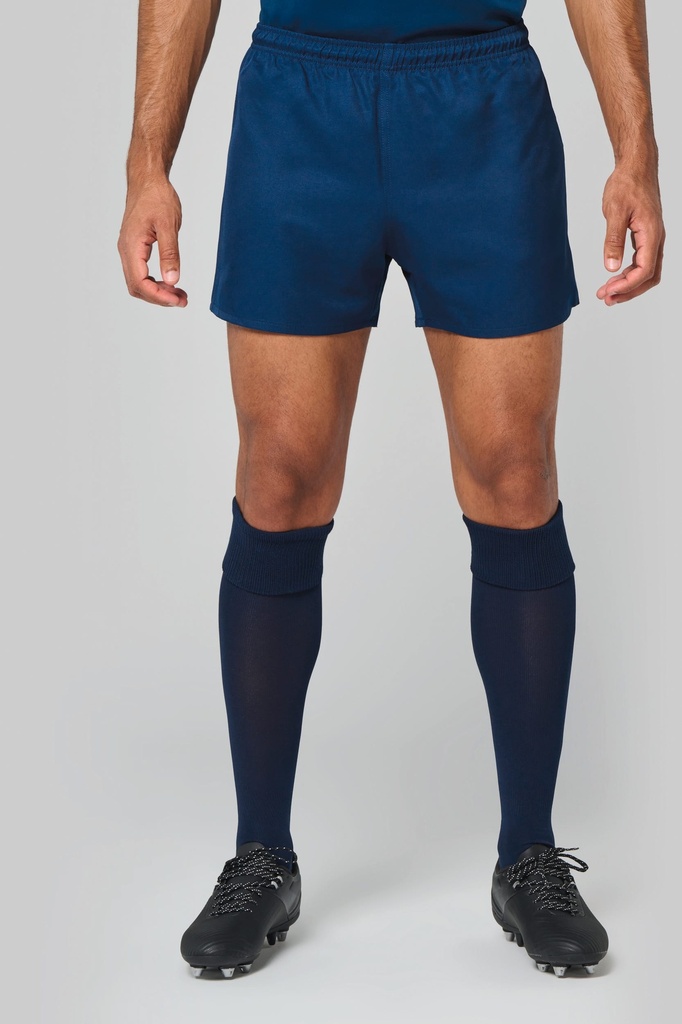 [PA136-DarkGreen-XS] PA136 - Short de rugby unisexe - DarkGreen (XS)