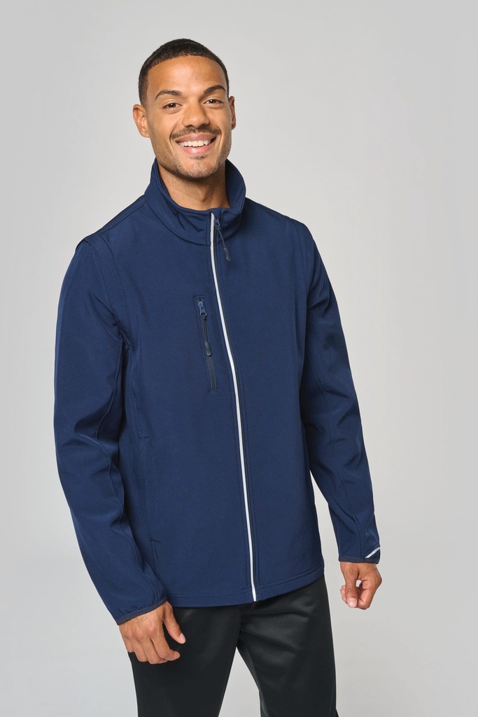 PA323 - Veste softshell sport manches amovibles unisexe - Navy