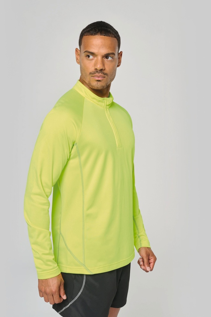 [PA335-SportyNavy-XS] PA335 - Haut de sport manches longues ¼ zip homme - SportyNavy (XS)