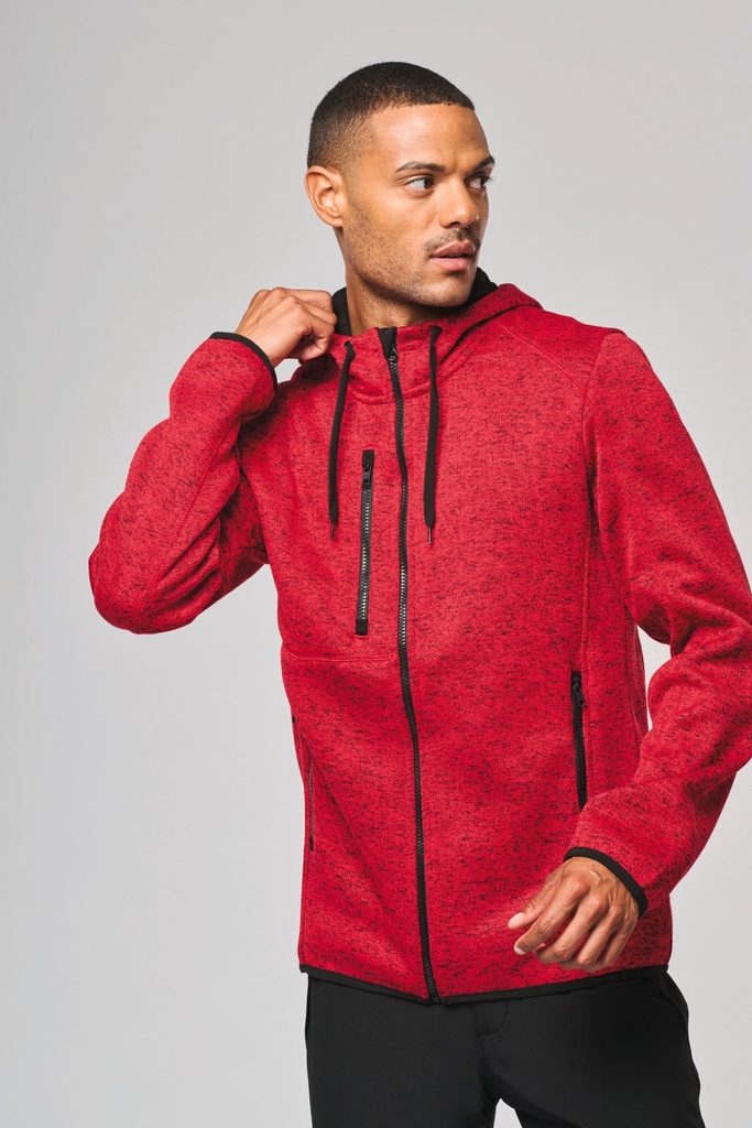 PA365 - Veste à capuche chinée homme - Lightroyalbluemelange