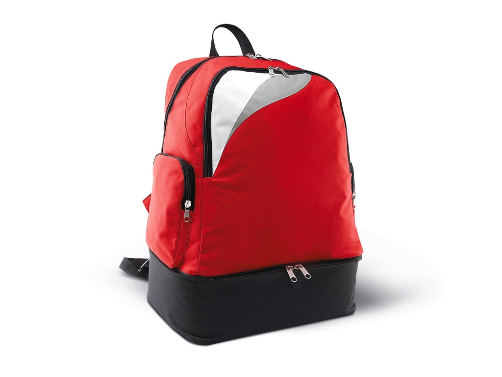[PA536-Red_White_LightGrey-OneSize] PA536 - Sac à dos multisports fond rigide - 39L - Red_White_LightGrey