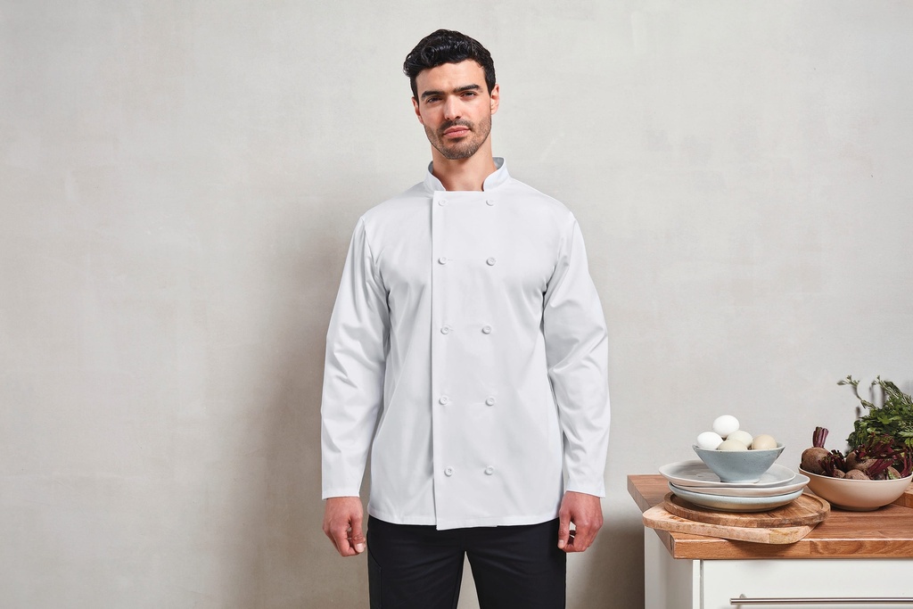 PR657 - Veste de cuisine manches longues - Black