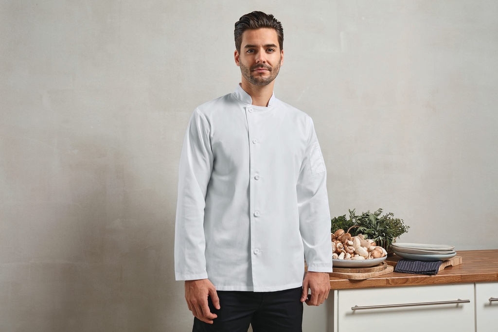 PR901 - Veste chef cuisinier manches longues "Essential" - White