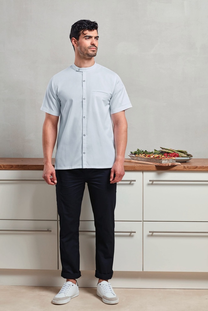 [PR904-Black-XS] PR904 - Veste chef cuisinier manches courtes  - Black (XS)