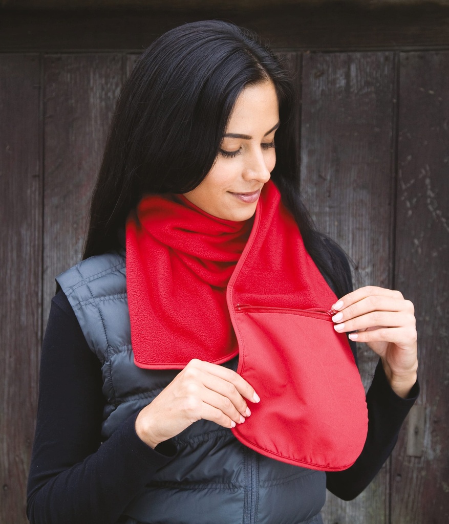 R100 - ÉCHARPE POLARTHERM avec poche zippée - Grey