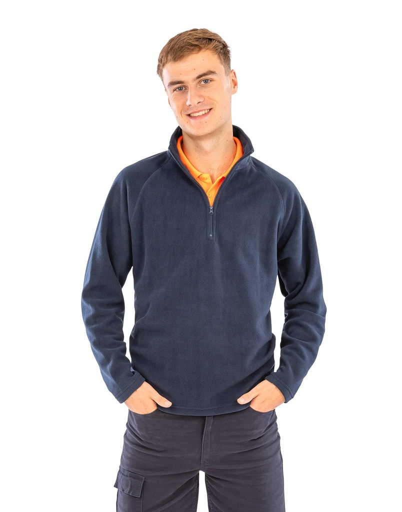 [R112X-Black-XS] R112X - Micropolaire col zippé - Black (XS)