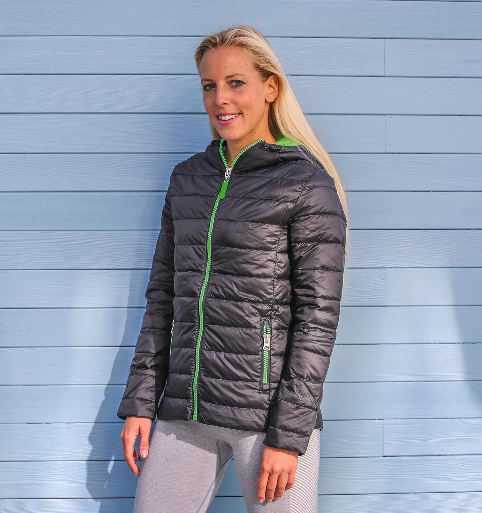 [R194F-OceanBlue_LimePunch-XS] R194F - Doudoune femme Snowbird - OceanBlue_LimePunch (XS)