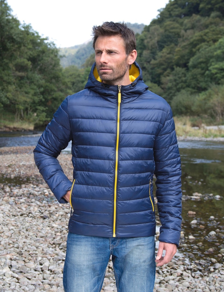 [R194M-OceanBlue_LimePunch-S] R194M - Doudoune homme Snowbird - OceanBlue_LimePunch (S)
