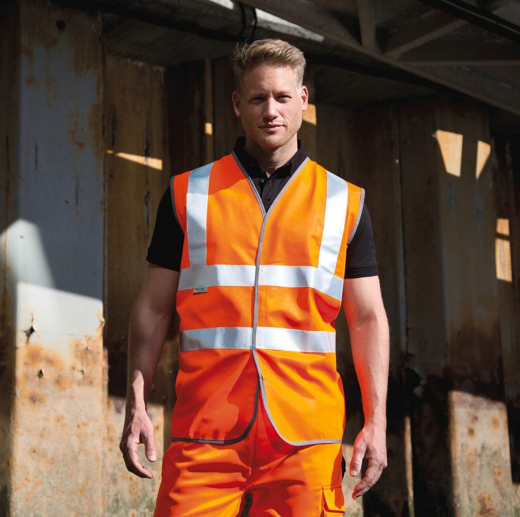 [R21-FluorescentOrange-2XL] R21 - Gilet de sécurité High Viz - FluorescentOrange (2XL)