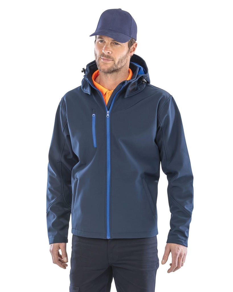 R230M - Veste Softshell Capuche Homme TX Performance - Black_Grey