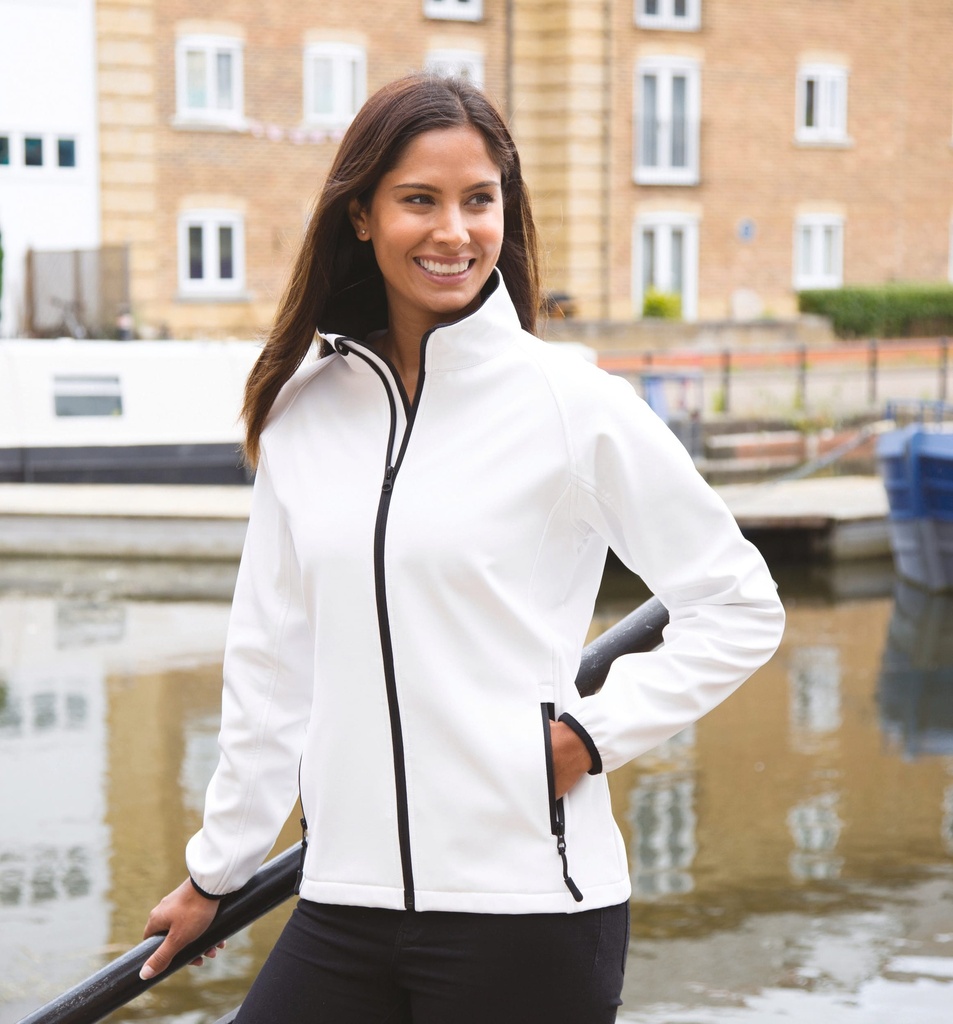 [R231F-Red_Black-XS] R231F - Veste Softshell Femme Printable - Red_Black (XS)