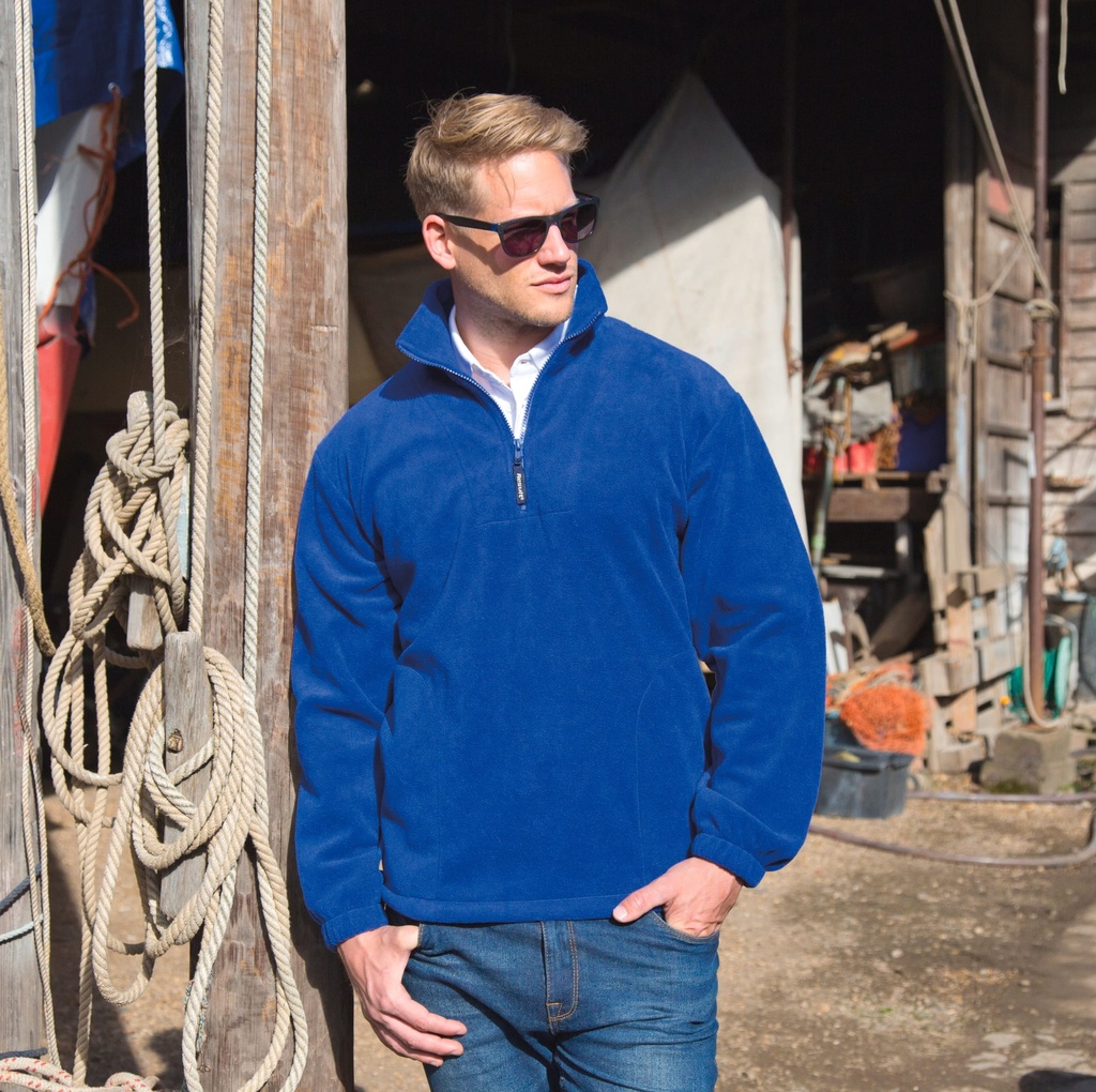 [R33-Navy-XS] R33 - Polaire col zippé Polartherm - Navy (XS)
