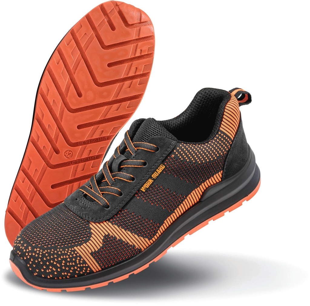 R457X - Chaussures de securite "Hardy safety trainer" - Black_Orange