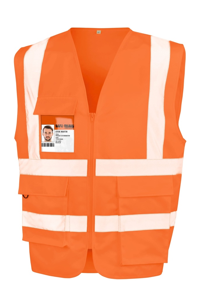 R477X - Gilet de sécurité zippé - Black