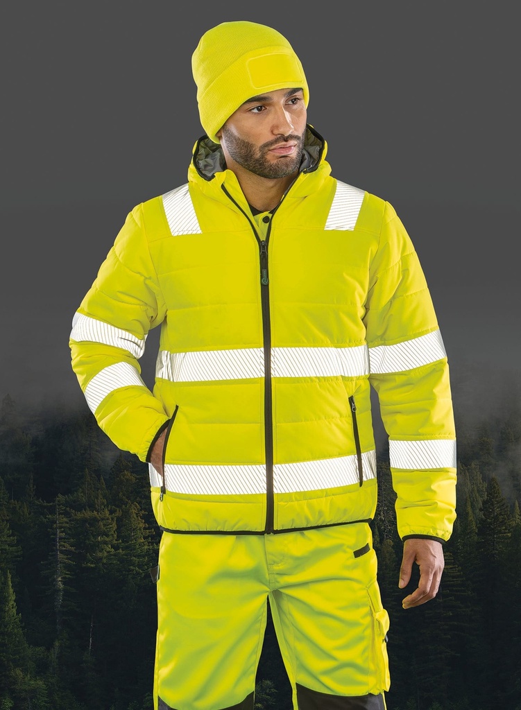 R500X - Veste de sécurité recyclée ripstop padded - FluorescentYellow