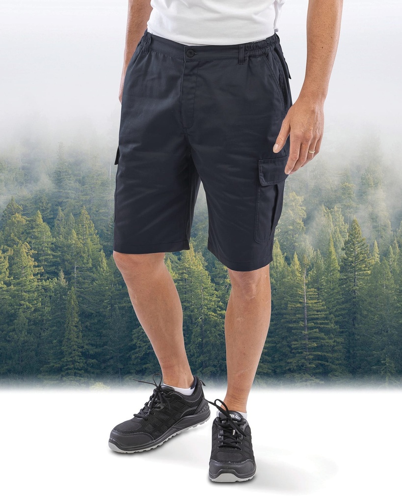 [R512X-Navy-S] R512X - Short utilitaire work-guard recyclé - Navy (S)