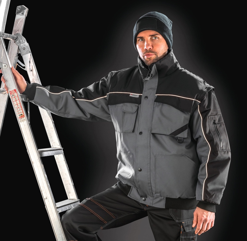 [R71-Navy-S] R71 - Blouson manches amovibles Heavy Duty - Navy (S)
