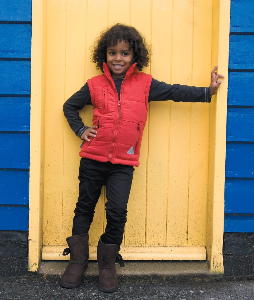 R88J - Bodywarmer doublé enfant  - Red