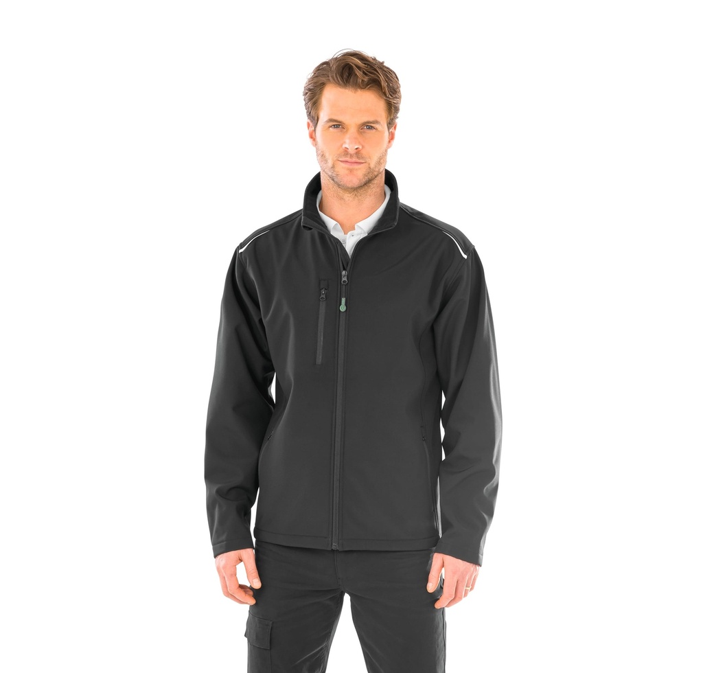 [R900M-Black-XS] R900M - Veste softshell recyclée - Black (XS)